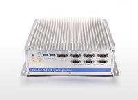 Komputer industri Intel i3/i5/i7, komputer industri tanpa kipas CPU dengan Slot PCIEx4 kotak tertanam PC kompak IPC NIS-899C 10 * COM