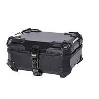Boîte à bagages arrière universelle pour moto, scooter, vélo électrique, 28L, en aluminium, à dégagement rapide, étanche