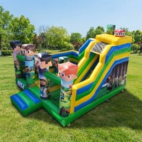 Château Gonflable Compact pour Enfants - Jeu de Rebond et Toboggan Extérieur pour Fêtes - Offre Spéciale