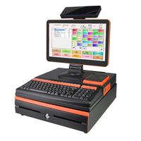 15.6 "Restaurant Pos System Tout en Un windows Pos System Pos System Imprimante