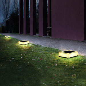 Luce solare LED da parete effetto gradiente IP65 lampade a induzione per cortili giardini pilastro quadrato faro per uso esterno - Product Image 4