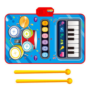 Instrument de musique Jouets d'apprentissage 2 en 1 <span class=keywords><strong>Piano</strong></span> Clavier et <span class=keywords><strong>Jazz</strong></span> Drum Play Mat Pour Enfants - Product Image 2