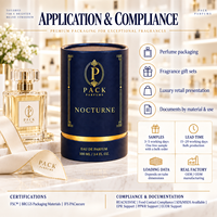 Emballage cosmétique de luxe en tube de papier cylindrique noir élégant avec insert en mousse pour huile essentielle, biodégradable, taille personnalisée