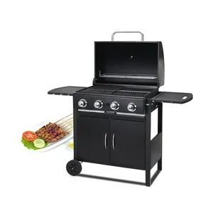 Gemakkelijk Schoon Te Maken 3 4 Brander Met Bijzettafel Ce China Outdoor Bbq Gas Grill Classic Hot Selling Gas Bbq Outdoor Industriële Bbq Grill