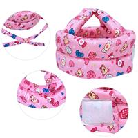 Casque de sécurité anti-collision en éponge de coton léger réglable pour chapeau de protection de couverture de couronne de bébé