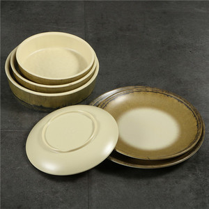 Juego de Platos Redondos Creativos de Bambú, Vajilla Resistente para Hoteles, Fiestas y Eventos - Product Image 2
