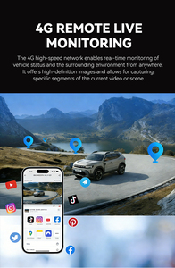 Caméra embarquée 4G avec surveillance à distance en direct, traceur GPS, caméra DVR 4K HD pour voiture, vision en temps réel, vision nocturne Starlight 24h/24 - Product Image 4
