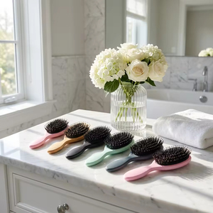 Brosse à poils doux pour femmes, peigne à coussin d'air, massage du cuir chevelu, utilisation sèche et humide, brosse à cheveux pour coiffure - Product Image 6