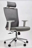 Chaise de patron exécutif à dossier haut bureau d'ordinateur pivotant en cuir chaise noire