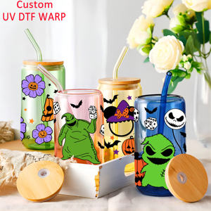 Más de 1000 Diseños de Transferencias UV DTF Personalizadas al por Mayor para Vasos, Impresión de Alta Calidad en Lotes para Vidrio Navideño - Product Image 2