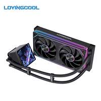 LOVINGCOOL OEM 2027 Nouvelle Arrivée Refroidisseur Liquide AIO Personnalisable avec Écran LCD 4 Pouces 240/360mm pour Processeur avec Ventilateur ARGB pour Boîtier PC