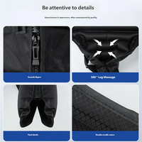 Bottes de massage de récupération pour les jambes entières à compression d'air avec logo personnalisé, 8 chambres, avec batteries au lithium intégrées