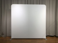 Toile de fond portable en tissu 8x8, 8x10, 8x20 pieds avec cadre en aluminium et système d'assemblage sans outils