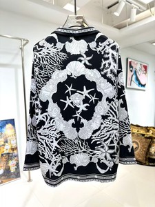 Alla moda <span class=keywords><strong>pigiama</strong></span> da <span class=keywords><strong>uomo</strong></span> in seta di alta qualità con monogramma blu a maniche lunghe <span class=keywords><strong>pigiama</strong></span> 2 pezzi da <span class=keywords><strong>uomo</strong></span> e da donna - Product Image 3