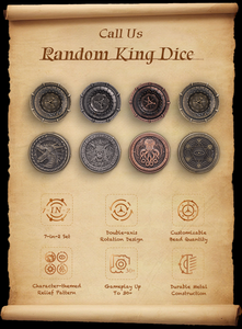Personnalisable 7-en-2 Dual-spin Wheels Random <span class=keywords><strong>King</strong></span> <span class=keywords><strong>Dice</strong></span> pour RPG Square & D20 Release Stress & Enhance Gameplay in DND Games - Product Image 6