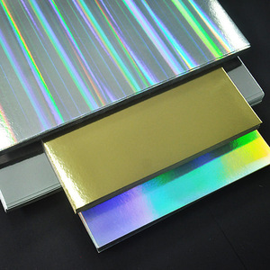 Hỗn hợp màu sắc và vàng bạc gương phản chiếu tráng tông giấy tờ aluminized Holographic lá gương giấy cuộn - Product Image 2