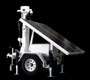 กล้องวงจรปิดมาตรฐานสากลแบบโซลาร์เคลื่อนที่บนรถพ่วงเพลาเดียว กันน้ำ DC24V กล้องเน็ตเวิร์ค MOQ ต่ำ รุ่น VTS2P-M - Product Image 1