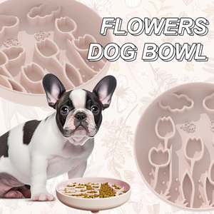 Alimentador más lento para perros con forma de flor de tulipán personalizado, alfombrilla para lamer, alfombrilla lavable de silicona para mascotas, cuencos de alimentación para cachorros, alfombrillas - Product Image 3
