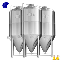 Fermenteurs Coniques en Acier Inoxydable 1000L 2000L 3000L 4000L avec Enveloppe Glycolée pour Équipement de Fermentation de Bière