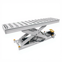 Prix raisonnable 3 tonnes de tables élévatrices hydrauliques avec la surface actionnée de rouleau OEM avec le certificat de la CE