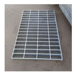 Galvanizli kaynaklı metal ızgara geçit döşeme sanayi platformu çelik ızgara 25x3 galvanizli bar ızgara