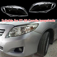 Coques de phares pour Toyota Corolla 2007 09 2010 14 18 19 22 24, caches de lentilles de phares avant transparents
