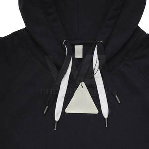 Sudadera con capucha térmica de invierno de talla grande a prueba de viento con logotipo personalizado 100% algodón con serigrafía patrón sólido cuello con capucha teñido liso - Product Image 3