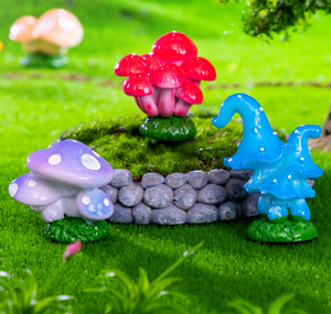 Vente en gros de grande <span class=keywords><strong>statue</strong></span> réaliste de champignon en résine figurine miniature de jardin féerique sculpture décoration de maison jouets éducatifs pour bébés - Product Image 4