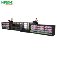 Comptoir de service en acier durable de grande capacité Srtorage Comptoir de sortie de supermarché commercial pour Bill