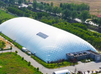 Structure de stade gonflable à grande portée personnalisée, membrane anti-UV, imperméable, dôme pneumatique pour événements sportifs en plein air, lieu de compétition