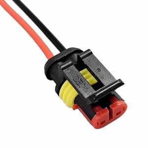 Connecteur de voiture étanche à 2 broches mâle 16AWG pour faisceau de câbles électriques automobiles 282080-1 - Product Image 1