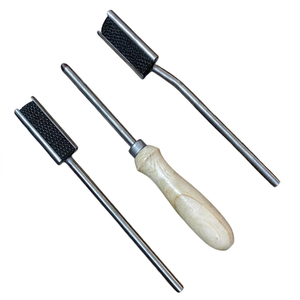 New Arrival TARIQ MFG CO Equine Dental Float <b>Horses</b> Stainless Steel Veterinary Tooth Rasp Silver + Black Adjustable Reusable - Product Image 1