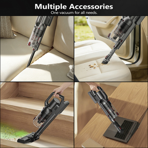 Aspiradora Inalámbrica Tipo Escoba con Motor sin Escobillas, Estación de Recolección de Polvo con Vacío Automático, Base de Carga Compatible - Product Image 4