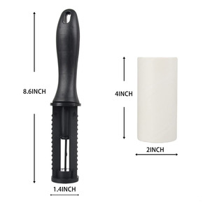 Nouveau Rouleau Adhésif Portable Rechargeable et Réutilisable pour le Nettoyage des Poils d'Animaux, Lavable, Spirale Élastique, Flamingo, en Pulpe de Bois de Jinjiang - Product Image 2