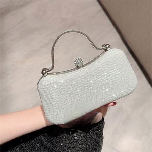 Tas Selempang Wanita Bentuk Pita Satin Kristal Berlian, Tas Mewah untuk Pesta, <span class=keywords><strong>Prom</strong></span>, Clutch, Tas Malam - Product Image 2