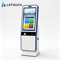 à commande automatique pour PC à écran tactile debout de 32 pouces, Kiosque interactif d'imprimante Android POS en libre-service