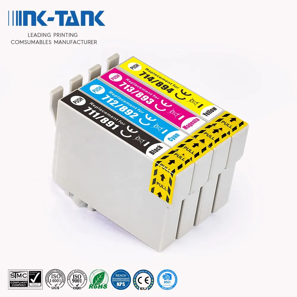 INK-TANK 715 T0715 T0711 T0712 T0713 T0714 Premium Compatible Color Inkjet Ink Cartridge für Epson Office B40W Printer