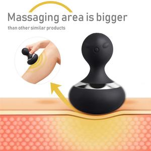 Pemijat genggam elektrik bentuk labu kecil, pemijat genggam portabel pengisian daya USB bahu, tulang belakang tengkuk, pinggang, Multifungsi - Product Image 4