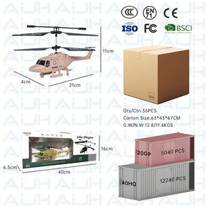 Aijh 2.5CH kênh RC máy bay trực thăng chế độ máy bay USB sạc với đèn pha điều khiển từ xa máy bay trực thăng bay đồ chơi - Product Image 6