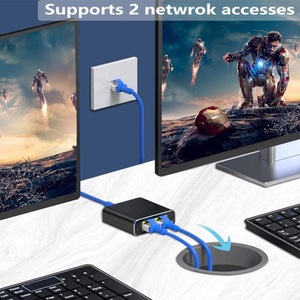 Gigabit RJ45 <span class=keywords><strong>Ethernet</strong></span> Splitter 1 để 2 tốc độ cao 1000Mbps <span class=keywords><strong>Ethernet</strong></span> Mạng Nhà phân phối 1*2 Splitter Adapter RJ45 - Product Image 6