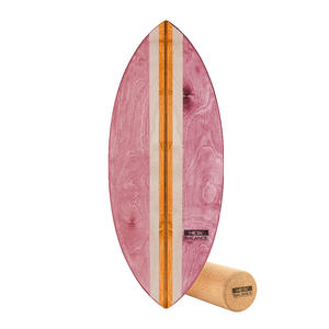 Vente chaude 2025new Planche d'équilibre en bois Gym avec Fitness Planche d'équilibre à rouleaux en bois faite à la main pour les débutants Planches d'équilibrage - Product Image 4