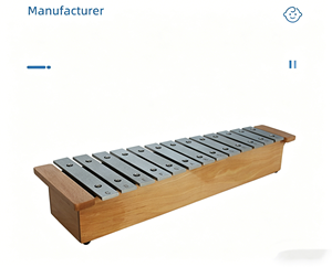 Glockenspiel portable en aluminium à 13 notes, instrument de percussion musical avec baguettes en bois, vente en gros - Product Image 5