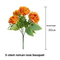Hochwertige 5D Realistische Seidenrosen Künstliche Blumenwand Hintergrunddekoration für Hochzeiten und Partys