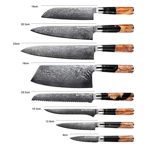 Hipho-home-cuchillo de Chef de Damasco japonés, alta calidad, 8 pulgadas, gran oferta - Product Image 5