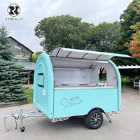 Remorque alimentaire robuste pour churros, camion de restauration premium pour expresso, remorque à café certifiée VIN