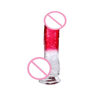 Gesimuleerde Kristal Transparante Kleur Zuignap Gesimuleerde Yin Gebruiksvoorwerpen Buitenlandse Handel Europese En Amerikaanse Vrouwen Gebruiksvoorwerpen - Product Image 1