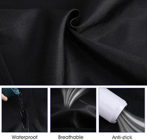 Grembiule Diviso Personalizzabile con Logo e Cinturino Regolabile, Grembiule per Cosmetologia, Camice da Parrucchiere, Taglie Forti, <span class=keywords><strong>Grembiuli</strong></span> Neri per Salone di Bellezza - Product Image 5