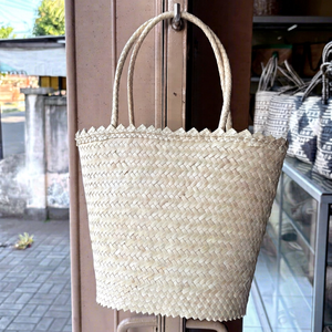 Indonesian's Best Seller Solid Color <b>Straw</b> Vintage Bohemian Embroidery <b>Tote</b> <b>Bag</b> Open Closure Summer Beach Women's Polyester - Product Image 1