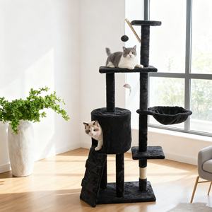 Árbol para Gatos Grande con Plataforma de Salto, Poste de Sisal y Casa para Gatos - Product Image 1