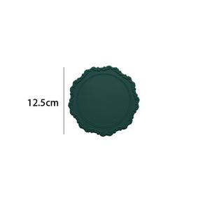 Alfombrilla de silicona <span class=keywords><strong>antideslizante</strong></span> vintage, tapetes de hormigón estampado, posavasos de encaje, alfombrilla europea para jarrones, tapete redondo de secado rápido para mesa - Product Image 4